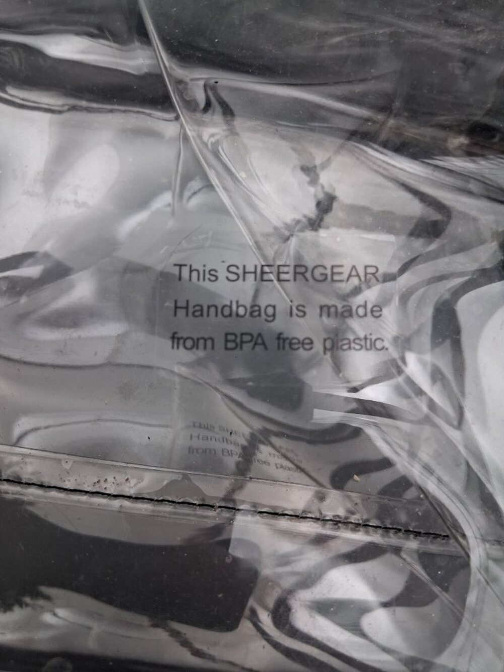 Sheer Gear clear stadium tote. Breeze through security! Detachable straps/tassel - Picture 8 of 8